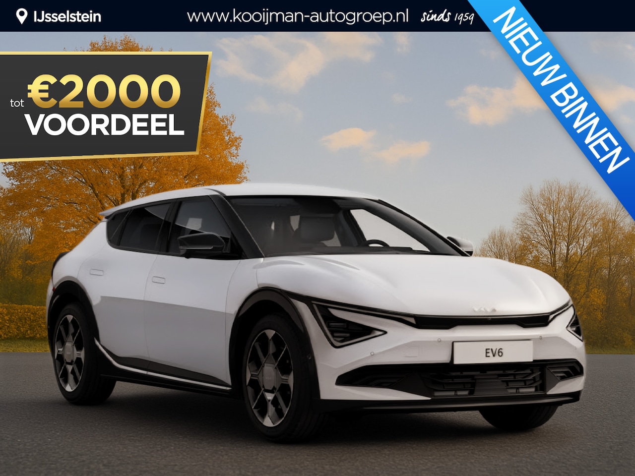 Kia EV6 - Light Edition 63 kWh Nu €2.000,- voordeel! Nu tijdelijk extra scherp geprijsd! - AutoWereld.nl