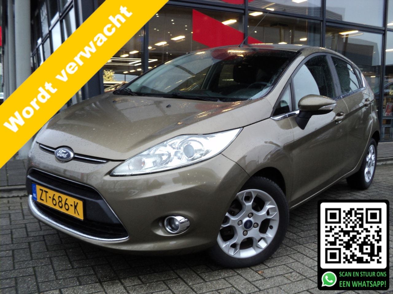Ford Fiesta - 1.25 Titanium | 85.178 KM | CLIMATE CONTROL | LICHTMETALEN WIELEN | PARKEERSENSOREN | - AutoWereld.nl