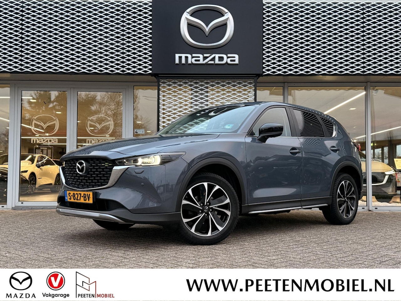 Mazda CX-5 - 2.0 SkyActiv-G 165 Newground | HALF-LEDER HALF-SUÈDE | APPLE CARPLAY / ANDROID AUTO | 360 - AutoWereld.nl