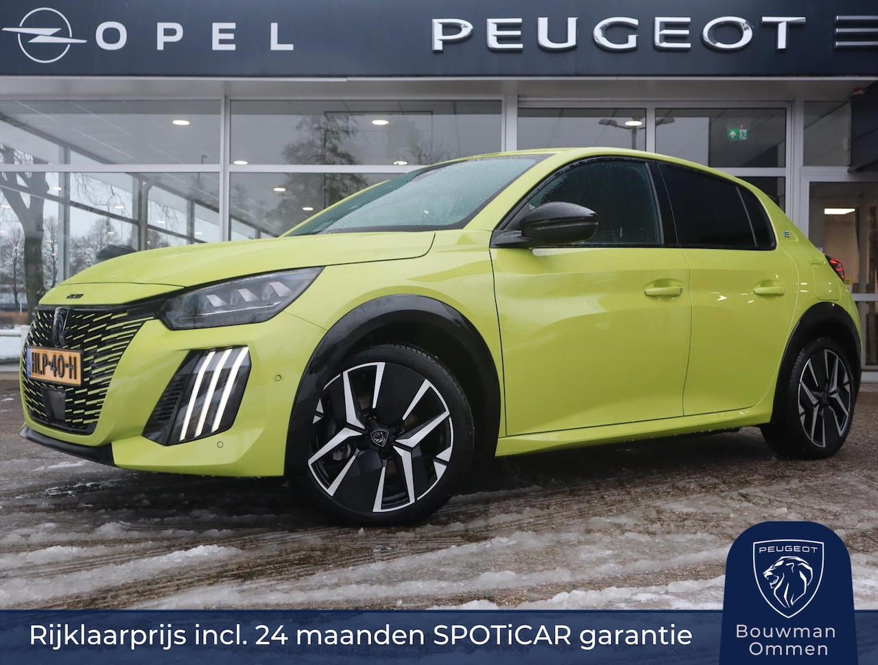 Peugeot e-208 - GT EV 51kWh 156pk, Rijklaarprijs, Alcantara bekleding Stoelverwarming Adaptieve cruise con - AutoWereld.nl