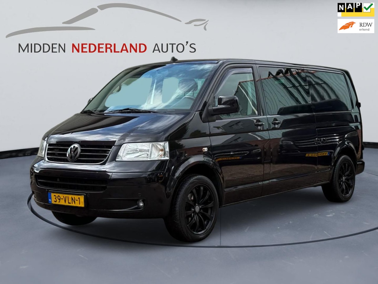 Volkswagen Transporter - 2.5 TDI 340 * L2 H1 * LEER * DUBBELE SCHUIF DEUR * DUBBEL CABINE * - AutoWereld.nl
