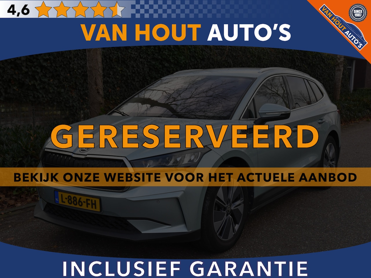 Skoda Enyaq iV - 60 | SOH 90% | CARPLAY | CAMERA | STOELVERW | GERESERVEERD - AutoWereld.nl
