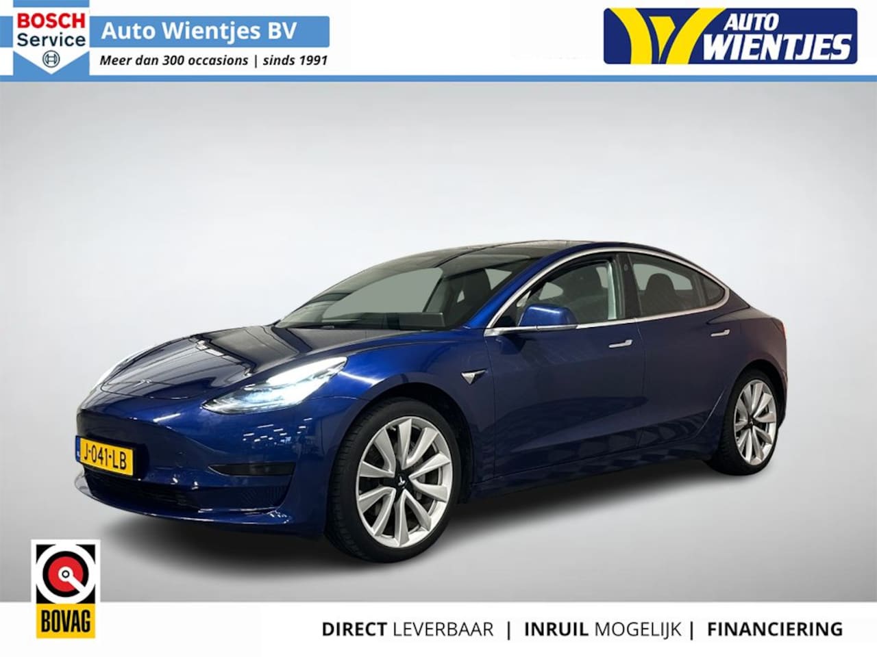 Tesla Model 3 - Standard RWD Plus 60kWh | SOH 80% | Leer | Pano | Trekhaak - AutoWereld.nl