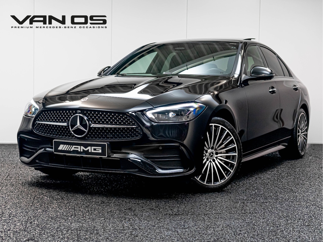 Mercedes-Benz C-klasse - C 300 e AMG Line Premium Plus | Night | Pano | Burmester | Memory | HUD | Winterpakket - AutoWereld.nl