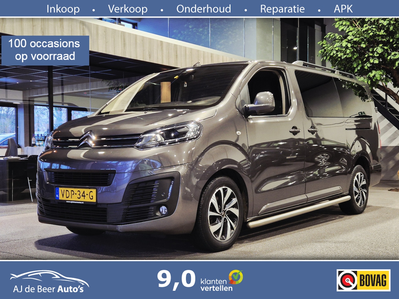 Citroën Jumpy - 2.0 BlueHDI 120 XL Driver DC Dubb. zijschuifd. | LED | Sidesteps | Trekhaak | HUD | Zeer c - AutoWereld.nl