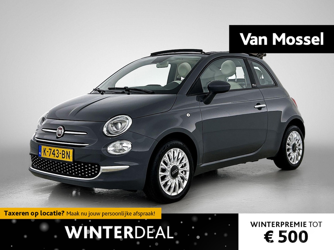 Fiat 500 C - 1.0 Hybrid Lounge | airco | PDC | LMV - AutoWereld.nl
