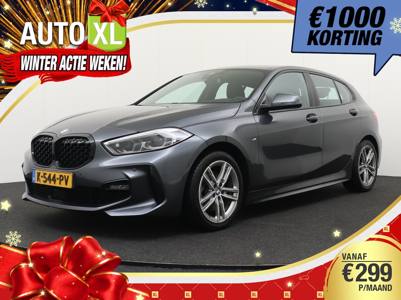 BMW 1-serie - 118i Aut. M-Sport Sportstoelen Adapt.Cruise Elek.Trekhaak Camera - AutoWereld.nl