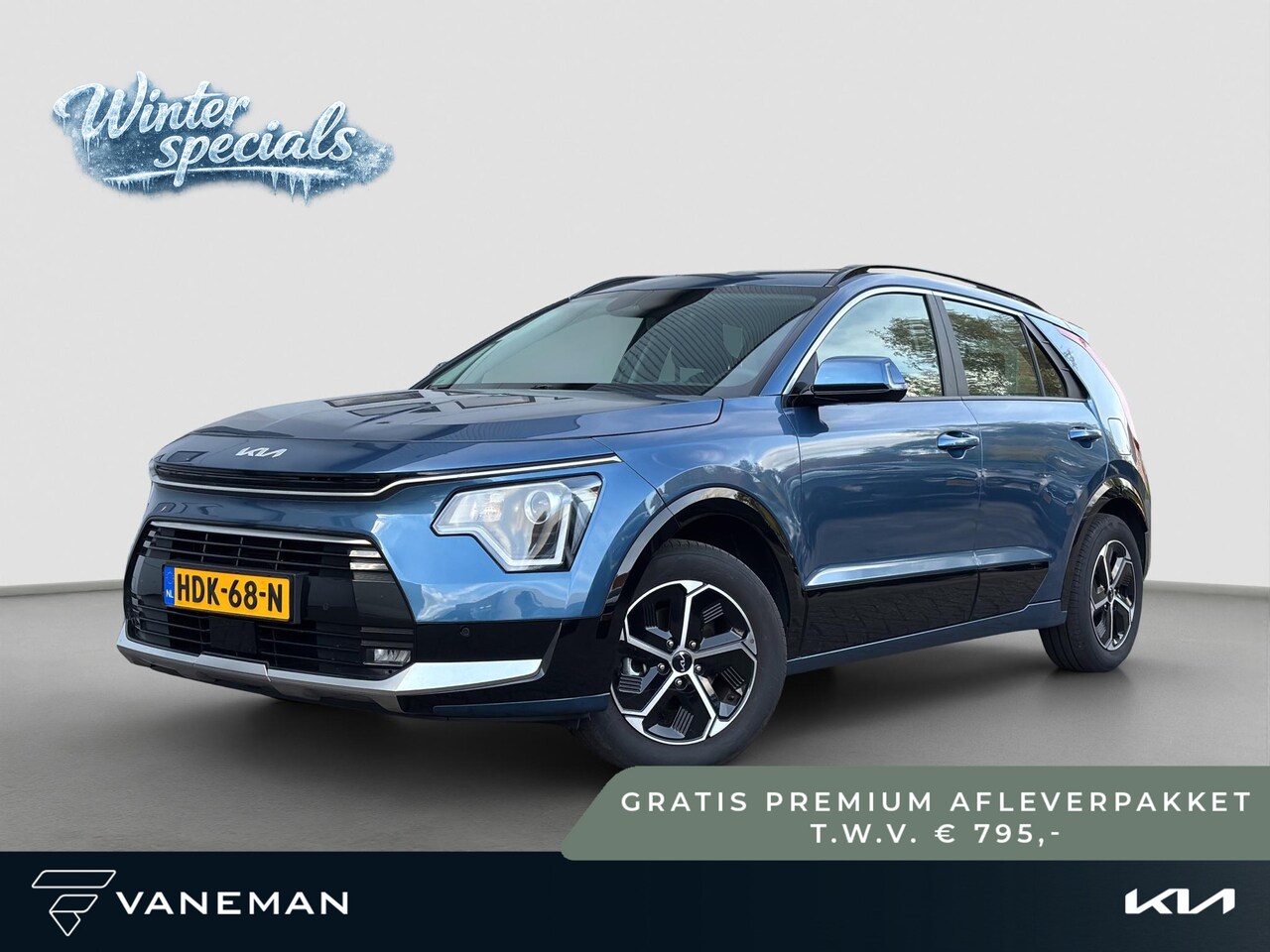 Kia Niro - 1.6 GDi Hybrid DynamicLine Climate Control | Automaat | Adapt. Cruise | Navi | Carplay/And - AutoWereld.nl