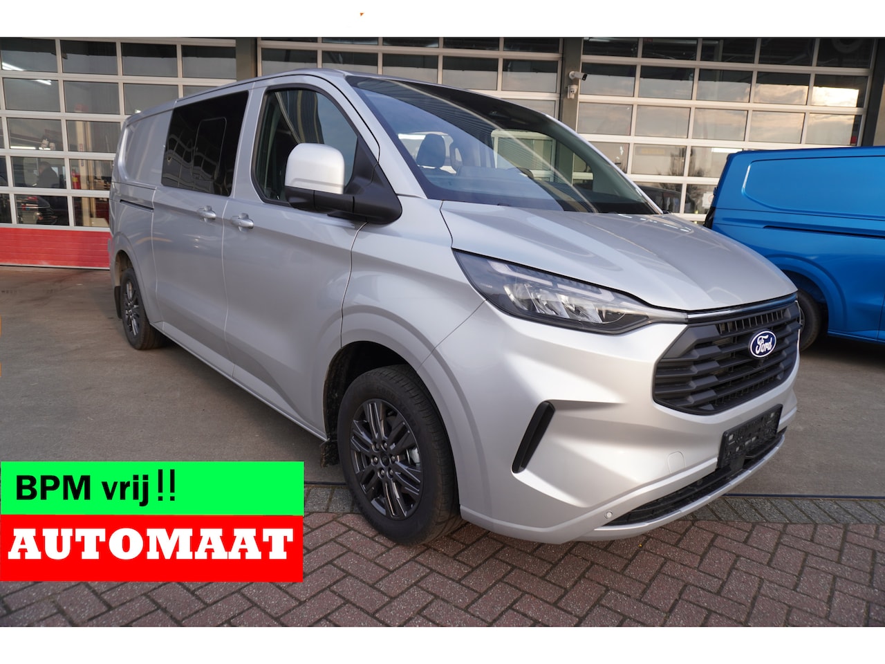 Ford Transit Custom - 320L 2.0 TDCI 170PK L2H1 Limited DubbelCabine Automaat Schuifdeur L/R Nr. V062 | Airco | A - AutoWereld.nl