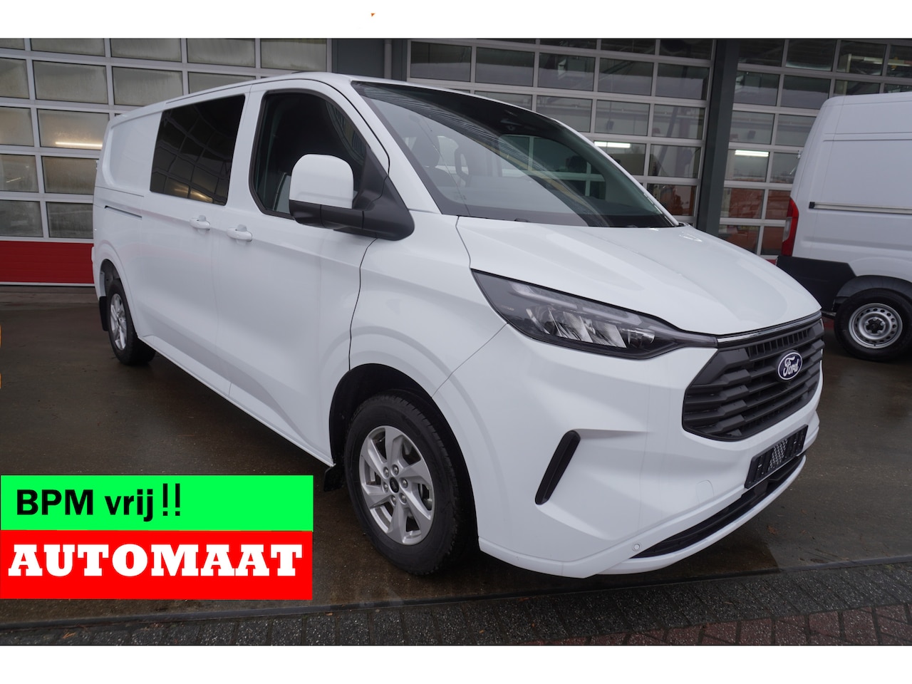 Ford Transit Custom - 320L 2.0 TDCI 170PK L2H1 Limited DubbelCabine Automaat Schuifdeur L/R Nr. V093 | Airco | A - AutoWereld.nl