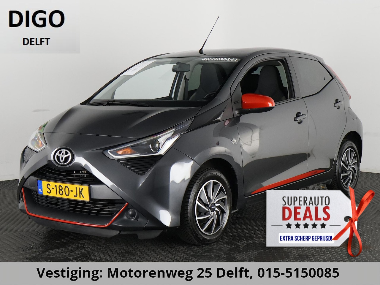 Toyota Aygo - 1.0 VVT-i X-PLAY AUTOMAAT GARANTIE TOT 10-2031 BIJNA 2022. APPLE CARPLAY & ANDROID AUTO . - AutoWereld.nl