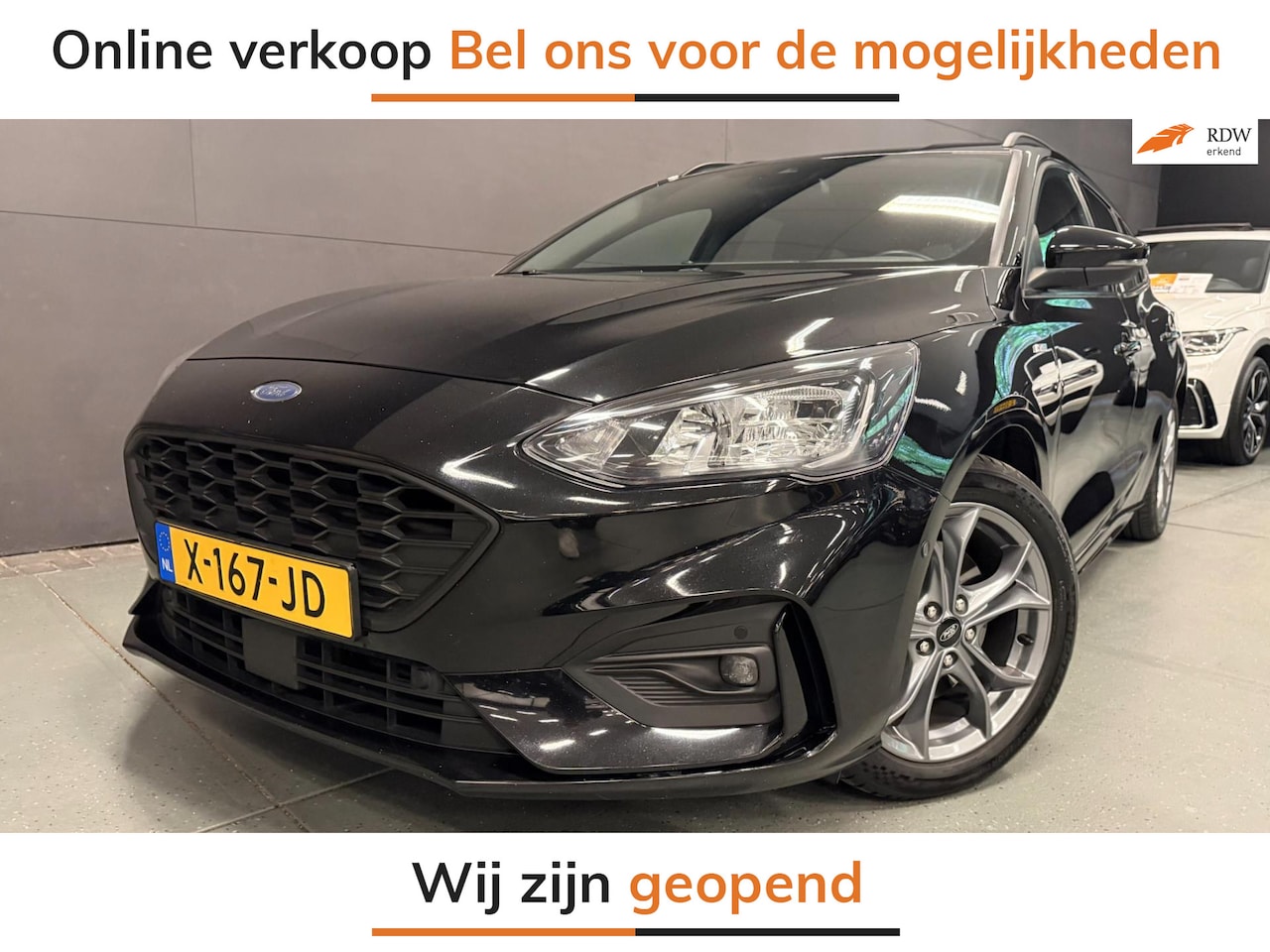 Ford Focus Wagon - 1.0 EcoBoost Hybrid ST Line X Business NAVI/CAM/DAB/CARPLAY/ECC/PDC/CRUISE/// - AutoWereld.nl
