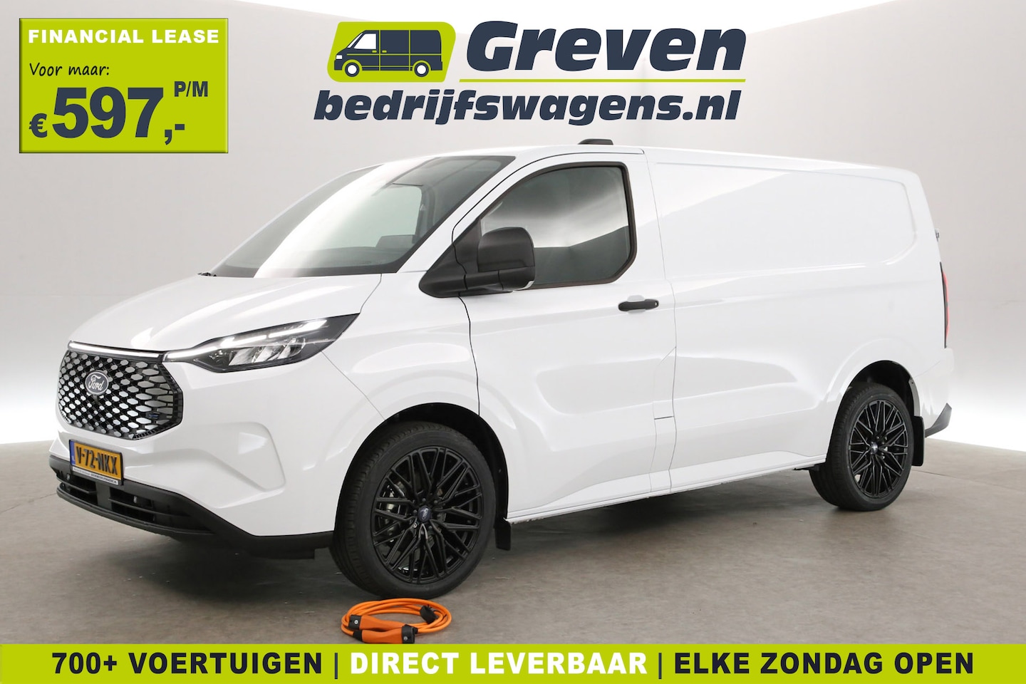 Ford Transit Custom - E-Transit 320 L1H1 65 kWh | Nieuw | Elektrisch | Snelladen | 20"LMV | Virtual Cockpit | Cl - AutoWereld.nl