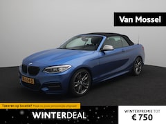 BMW 2-serie Cabrio - M240i High Executive | Nette staat | | Dealer onderhouden | Estoril Blau | Navi | Led kopl