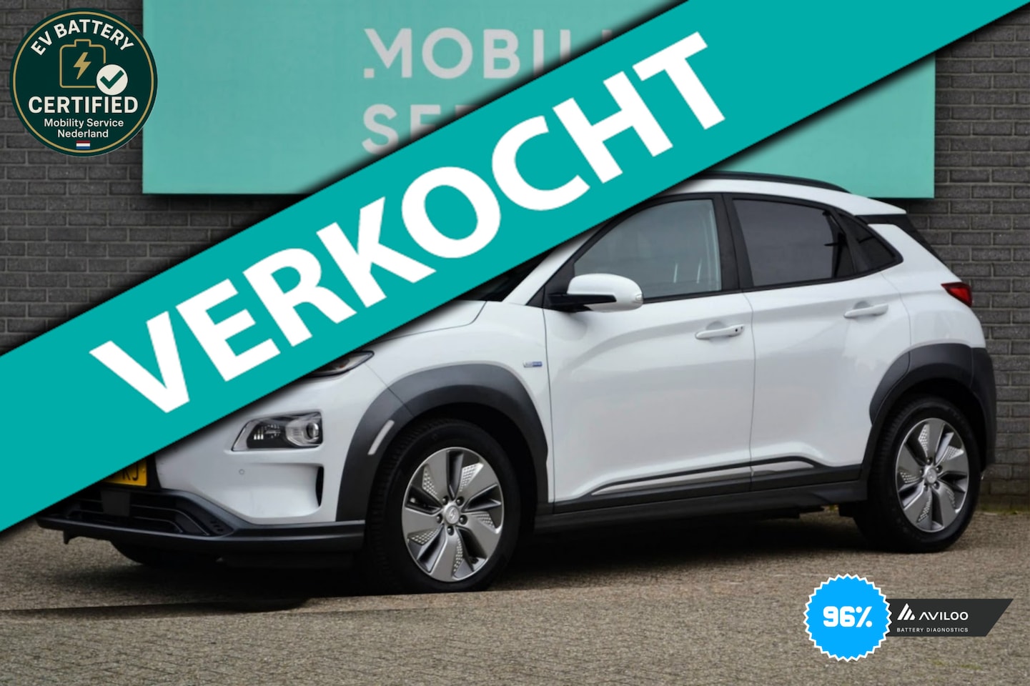 Hyundai Kona Electric - EV Premium 64 kWh 3FASE SOH96% Leder ACC Lane LED - AutoWereld.nl