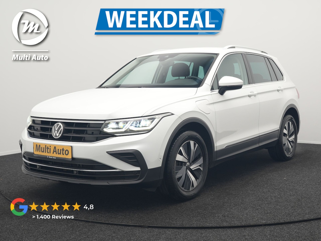 Volkswagen Tiguan - 1.4 TSI eHybrid Life Plug In Hybrid 245pk Dealer O.H. PHEV | Trekhaak Af Fabriek | Adaptiv - AutoWereld.nl