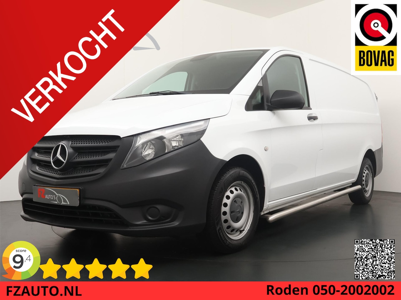 Mercedes-Benz Vito - 111 CDI Functional Lang - Airco - Cruise Control - Bluetooth - Zijwand+vloerbetimmering - AutoWereld.nl