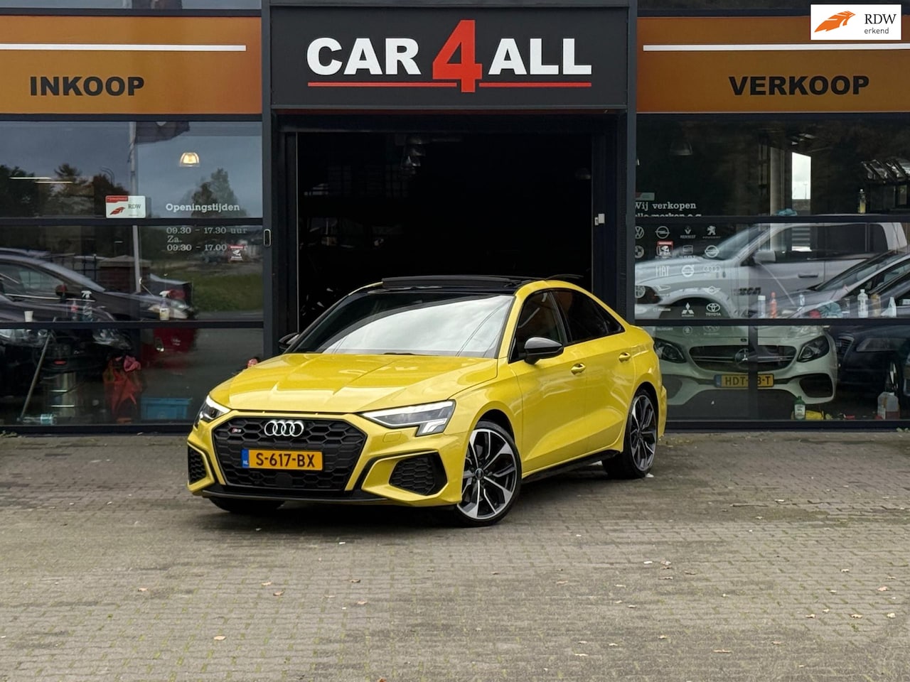 Audi S3 - Limousine 2.0 TFSI S3 quattro B&O/PANO/VIRTUAL/ADAPTIVE/NIEUWSTAAT VERKERENDE AUTO!APK 09- - AutoWereld.nl