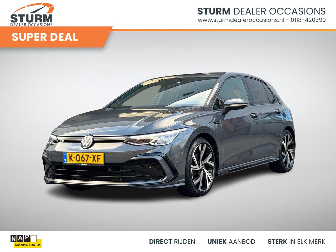 Volkswagen Golf - 1.5 eTSI R-Line 150pk NL-Auto + Afneembare Trekhaak! - AutoWereld.nl