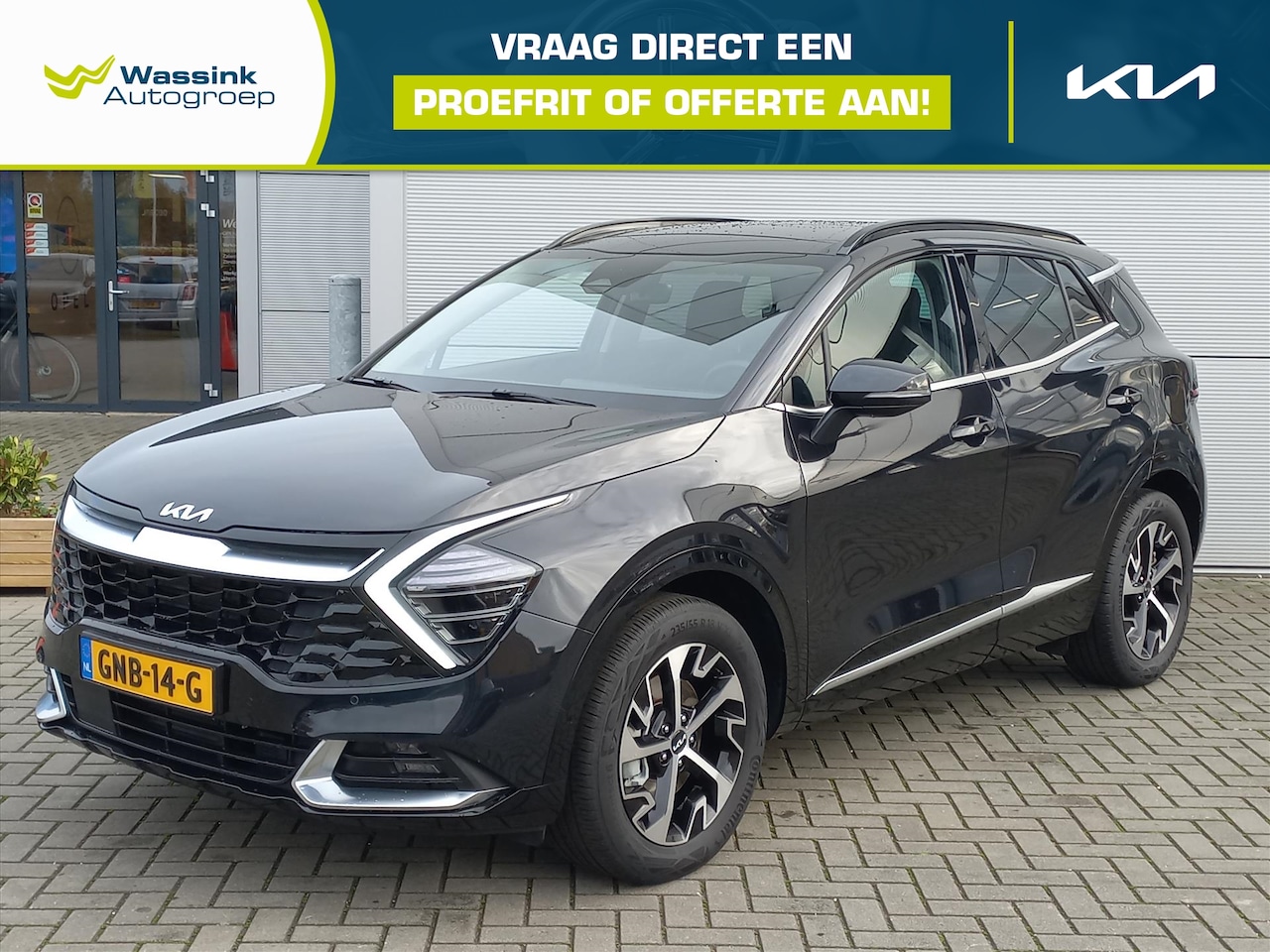 Kia Sportage - 1.6T 230pk Hybrid Automaat DynamicPlusLine | Climate control | Navigatie | Panorama dak | - AutoWereld.nl