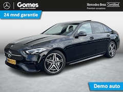 Mercedes-Benz C-klasse - 180 Star Edition AMG | Night Pakket | Panoramadak | Sierdelen Lindehout Antraciet | Apple