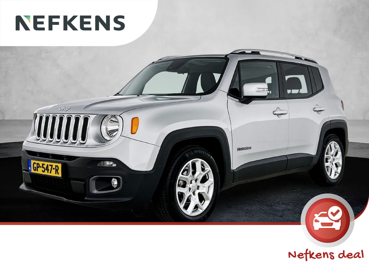 Jeep Renegade - 1.4 Limited 140pk | 1ste Eigenaar | Trekhaak | Navigatie | Climate Control | Cruise Contro - AutoWereld.nl