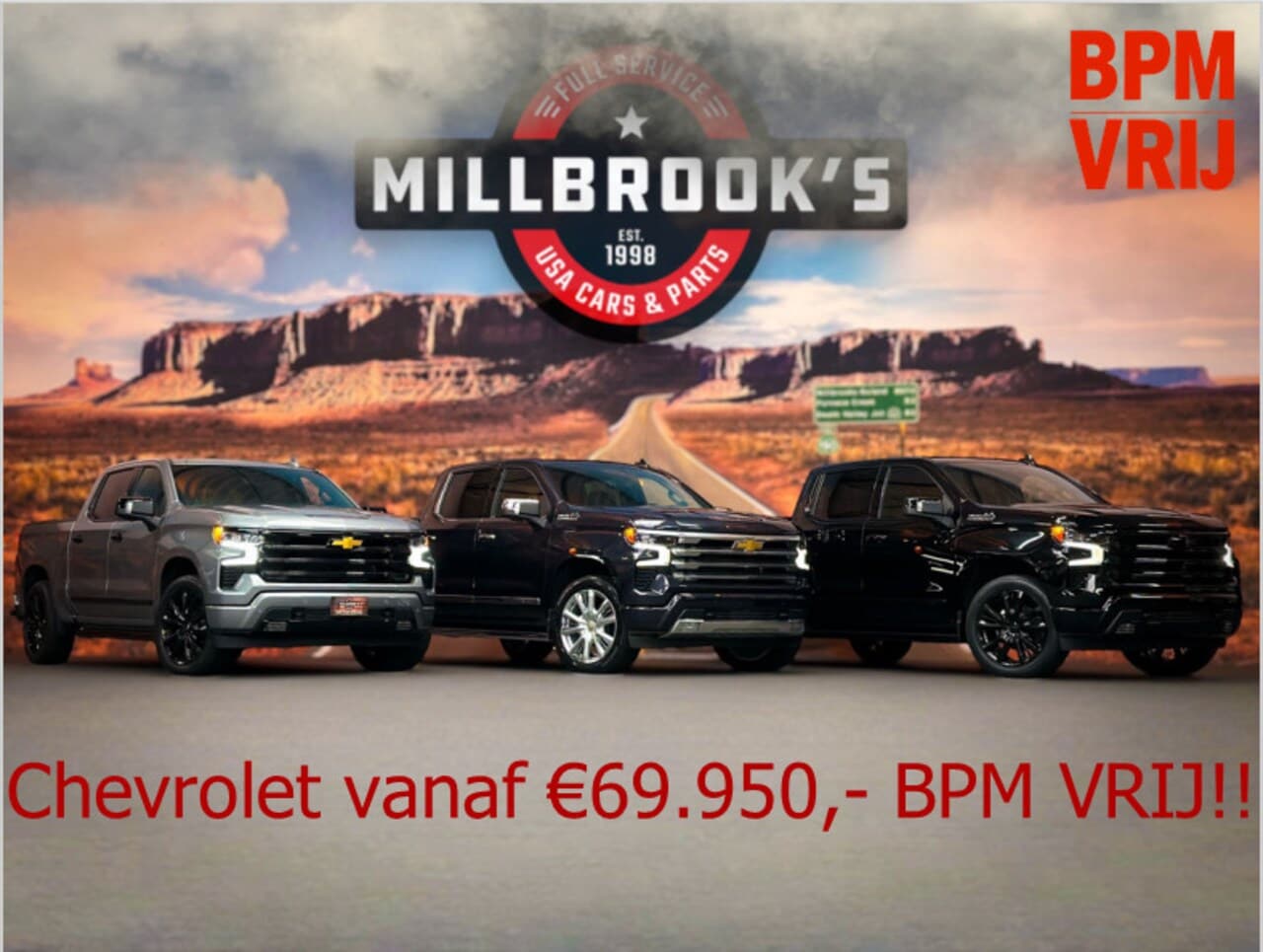 Chevrolet Silverado - High Country 6.2 V8 420 PK uit voorraad leverbaar BPM VRIJ - AutoWereld.nl