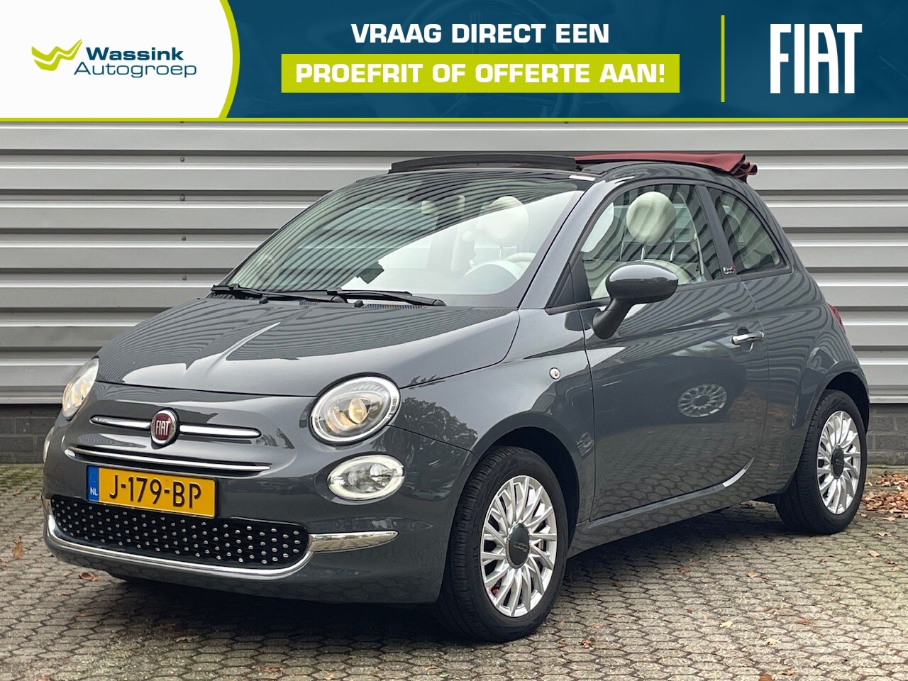 Fiat 500 C - 1.0 70pk Hybrid Cabrio Lounge I Bluetooth I Parkeersensoren I Airco - AutoWereld.nl