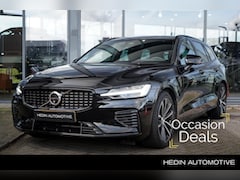 Volvo V60 - 2.0 T6 Plug-in hybrid AWD Plus Dark | 2.000 kg trekgewicht | Lederen bekleding | Sportstoe