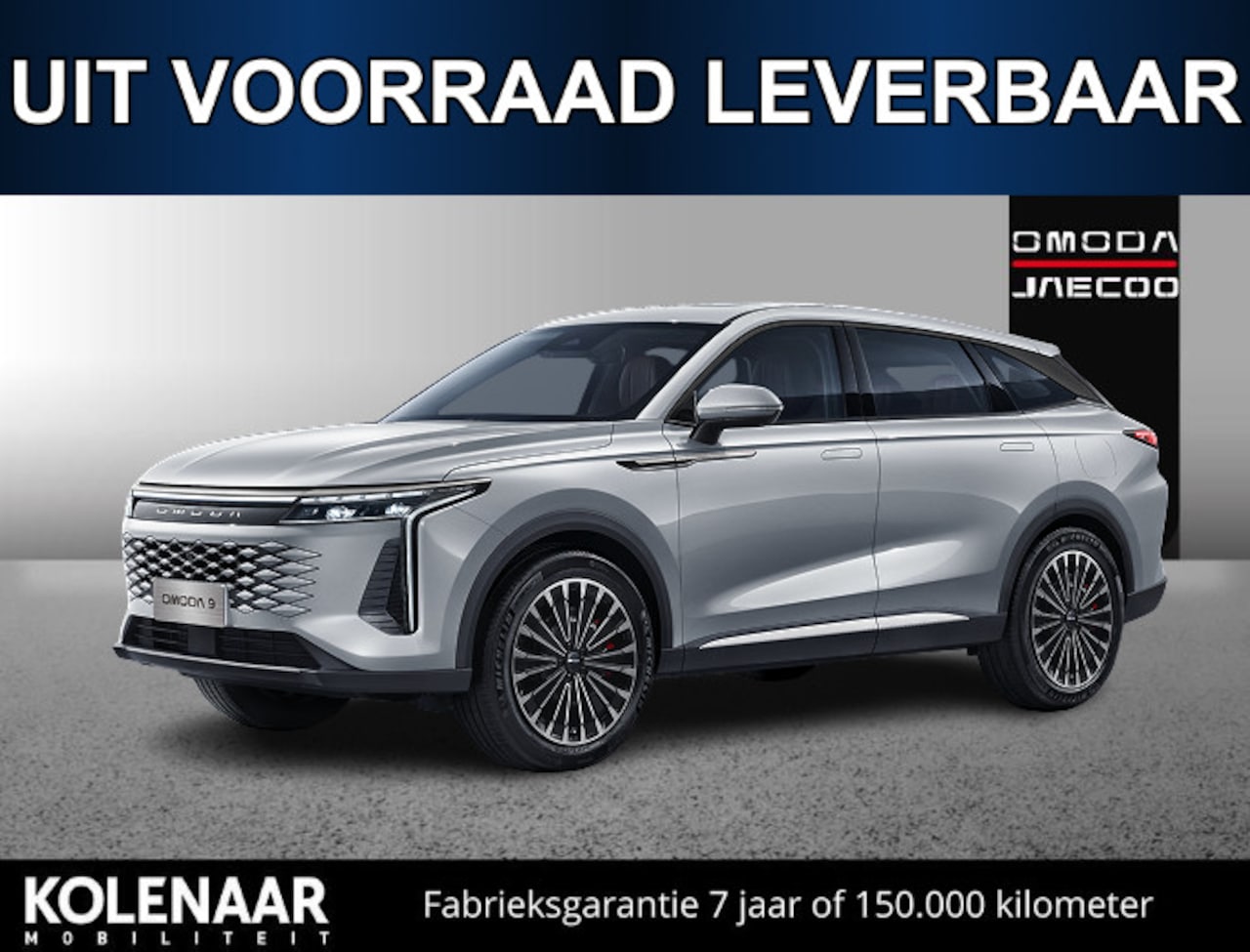 Omoda 9 - SHS Premium 537pk /Uit voorraad leverbaar/7 jaar garantie/Adaptive cruise/Leder/Pano dak/H - AutoWereld.nl