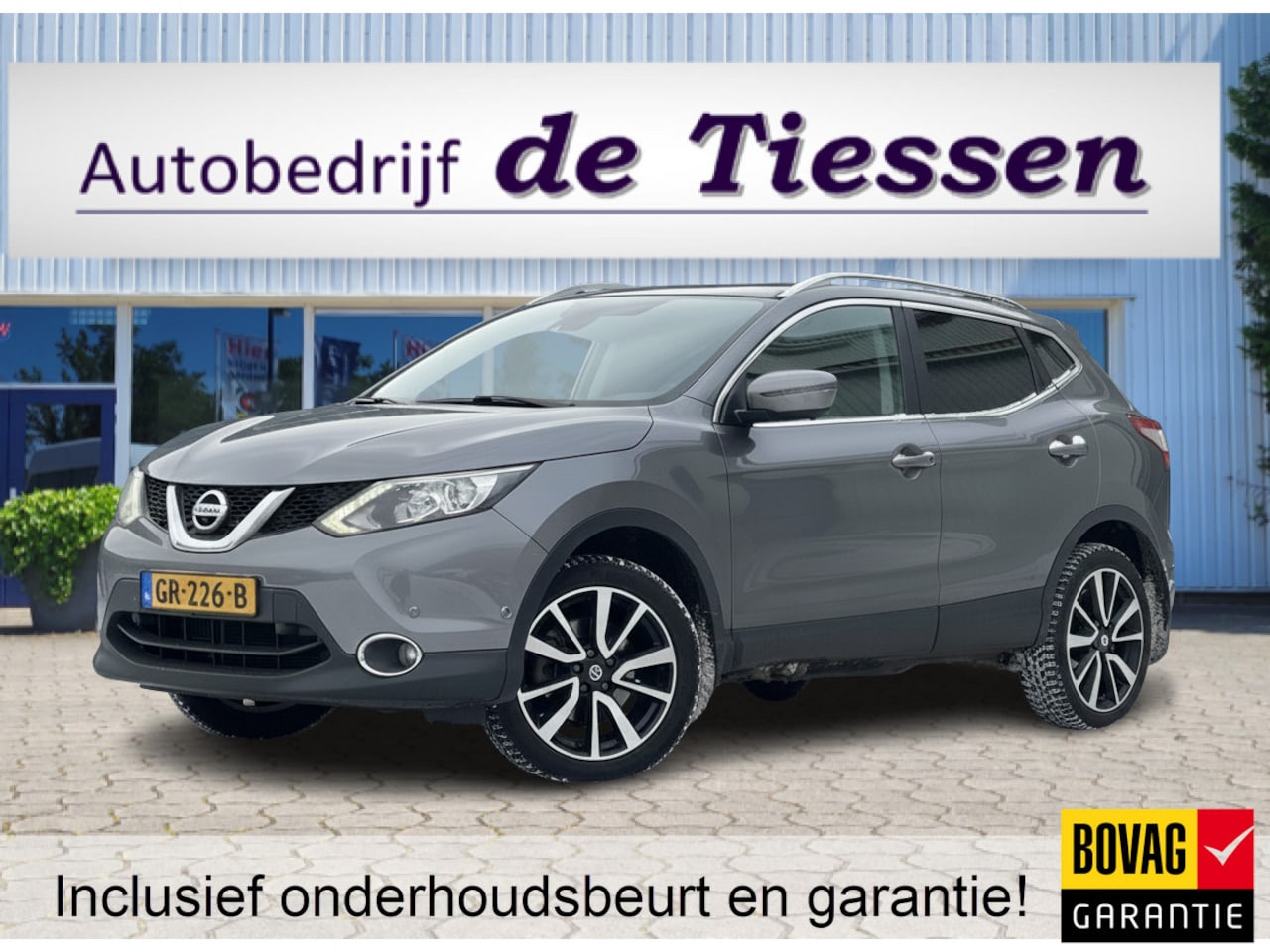 Nissan Qashqai - 1.2 Tekna Pano, Trekhaak, Camera, Rijklaar met beurt & garantie! - AutoWereld.nl