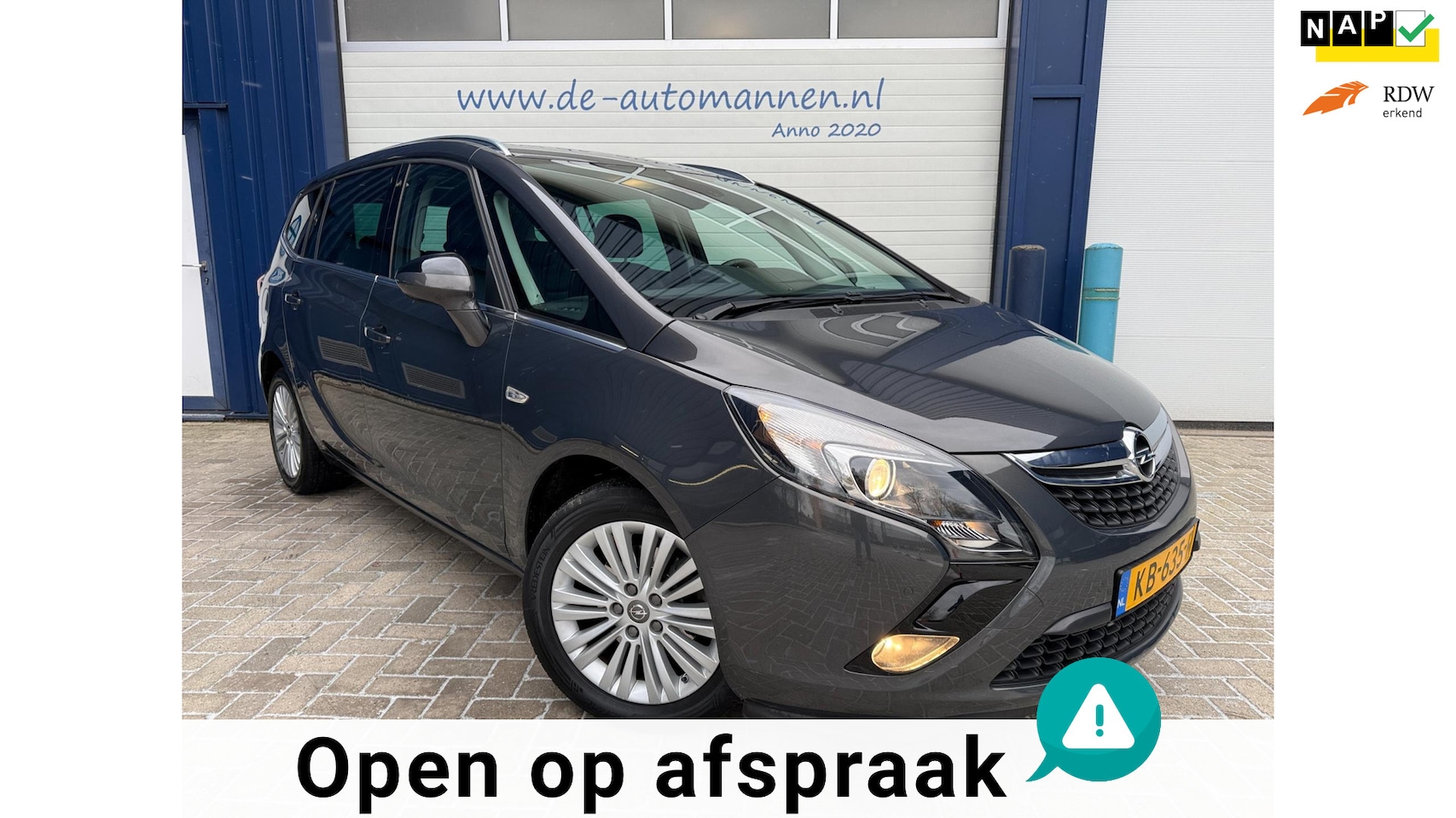Opel Zafira Tourer - 1.4 Turbo 140 pk Automaat Edition 7pers / 1e EIG / LEER / NAVI / ECC / WINTERPACK - AutoWereld.nl