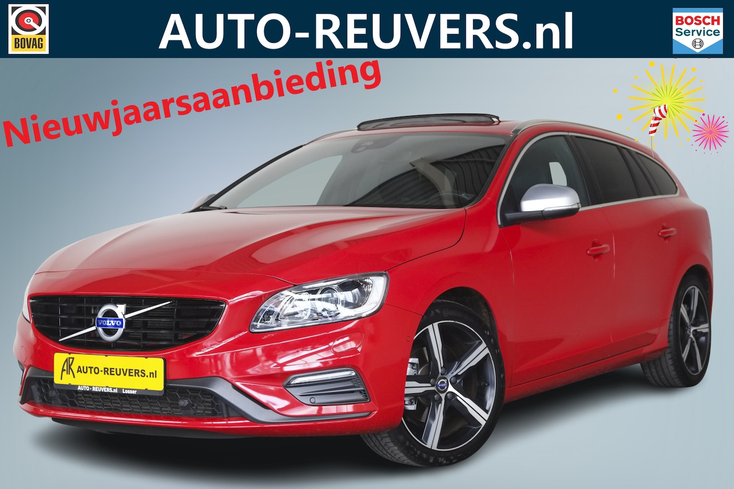 Volvo V60 - 2.0 T4 R-Design / Opendak / Leder / Navi / Cam / Trekhaak / org NL - AutoWereld.nl