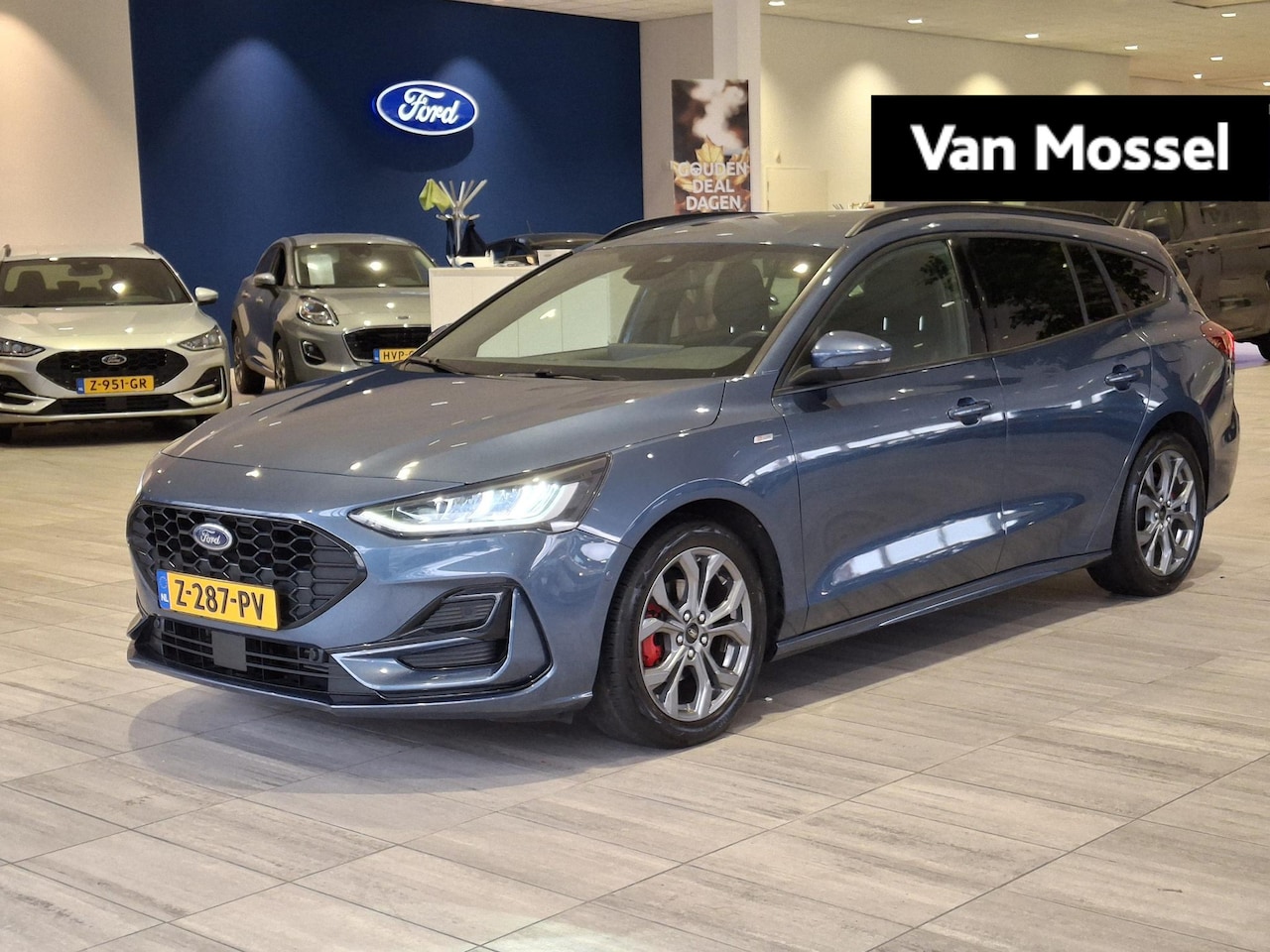 Ford Focus Wagon - 1.0 EcoBoost Hybrid ST Line X | Volledig Leer | Elektrische achterklep | ACC | AGR | Camer - AutoWereld.nl