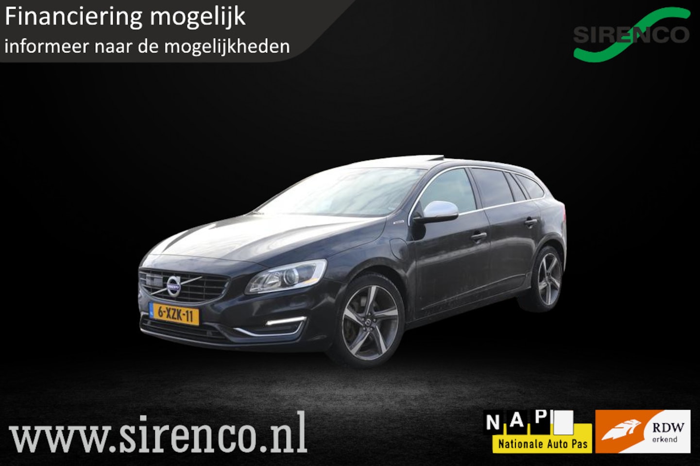 Volvo V60 - D6 AWD Plug-in Hybrid R-Design leder adaptive cruise control stoel en stuur verwarming sch - AutoWereld.nl
