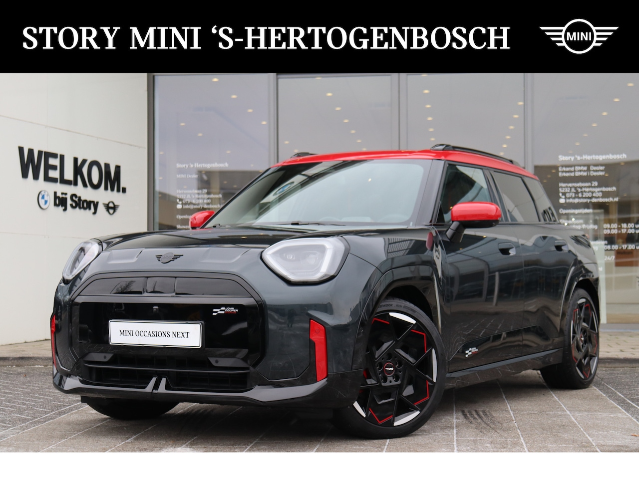 MINI Aceman - E / John Cooper Works / Pakket XL / 260 PK / 19" JCW Strive Spoke 2-tone met sportbanden - AutoWereld.nl