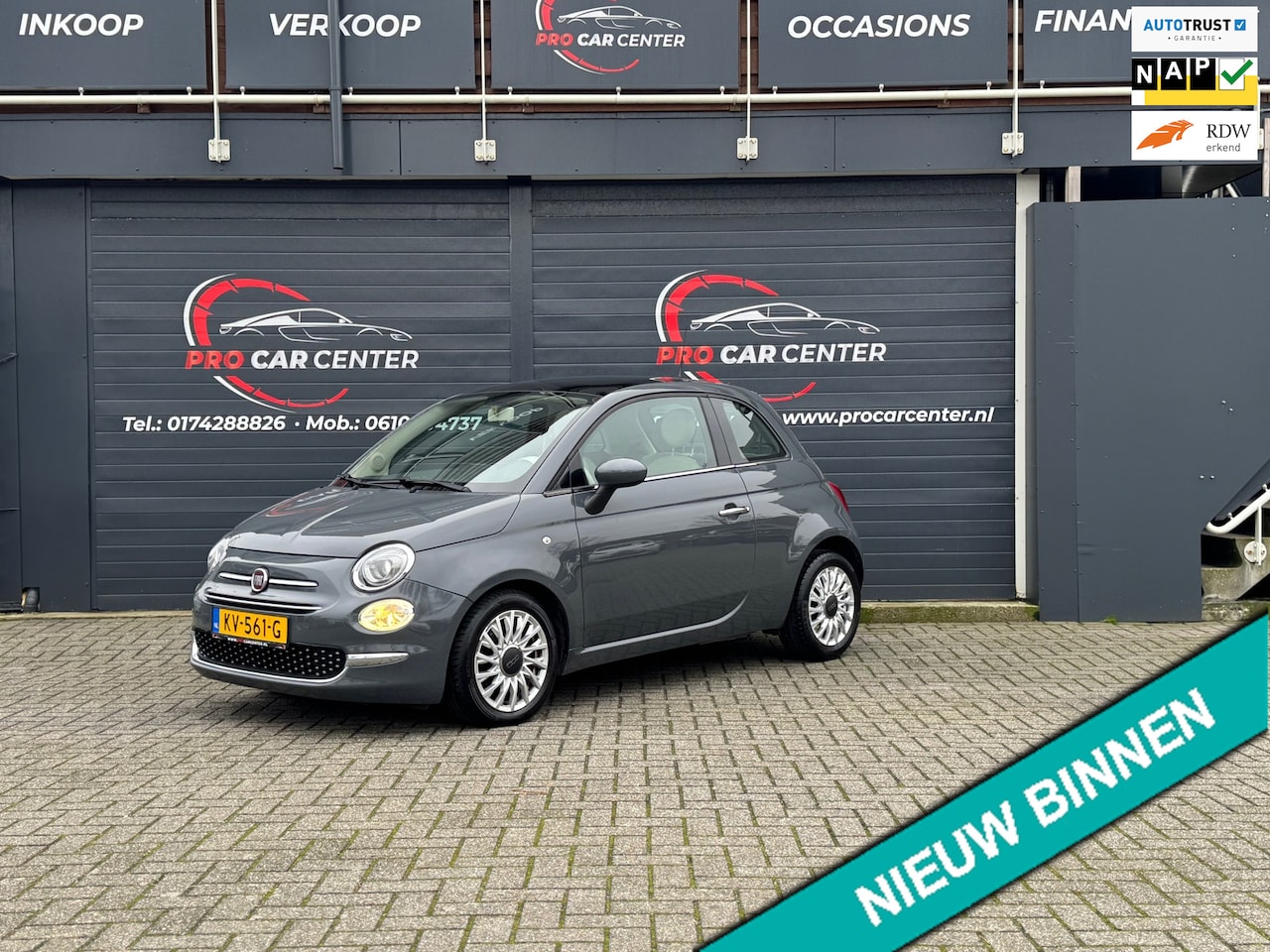 Fiat 500 - 0.9 TwinAir Turbo Lounge PANO|AIRCO|NAVI|LMV|NAP|APK - AutoWereld.nl
