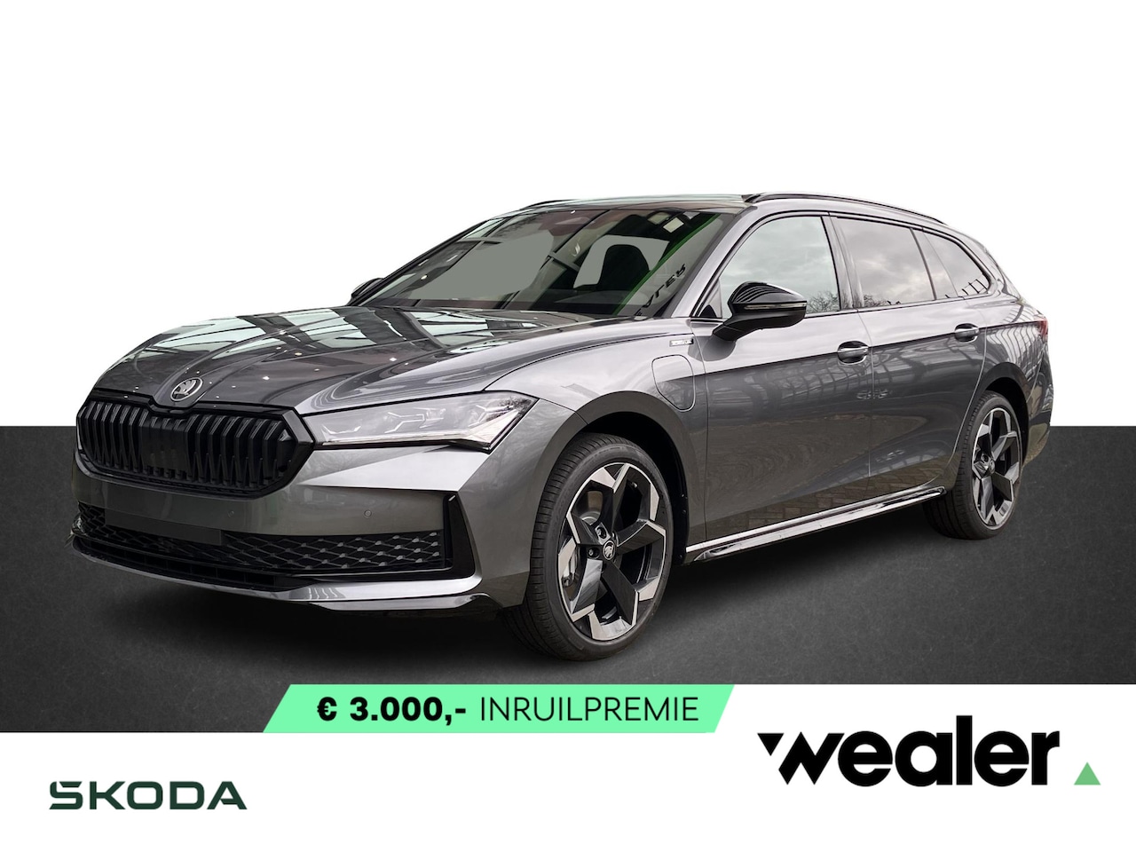 Skoda Superb Combi - Sportline Business 1.5 TSI PHEV 204 PK | Trekhaak | 19" Lichtmetalen velgen | Panorama dak - AutoWereld.nl