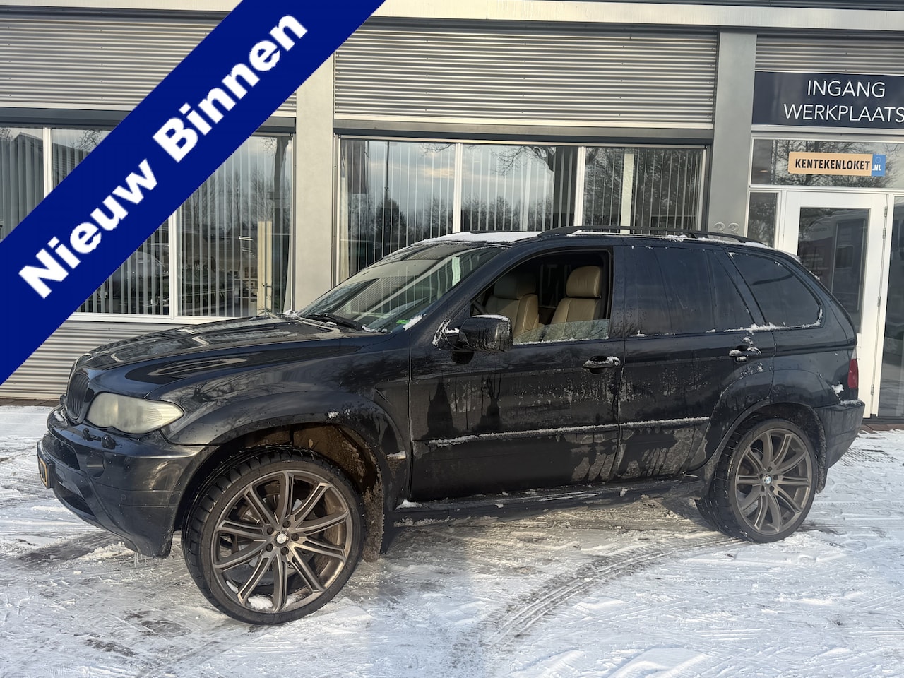 BMW X5 - 3.0D Bj 2004 Apk 09-2026 4x4 grijs kenteken marge auto - AutoWereld.nl