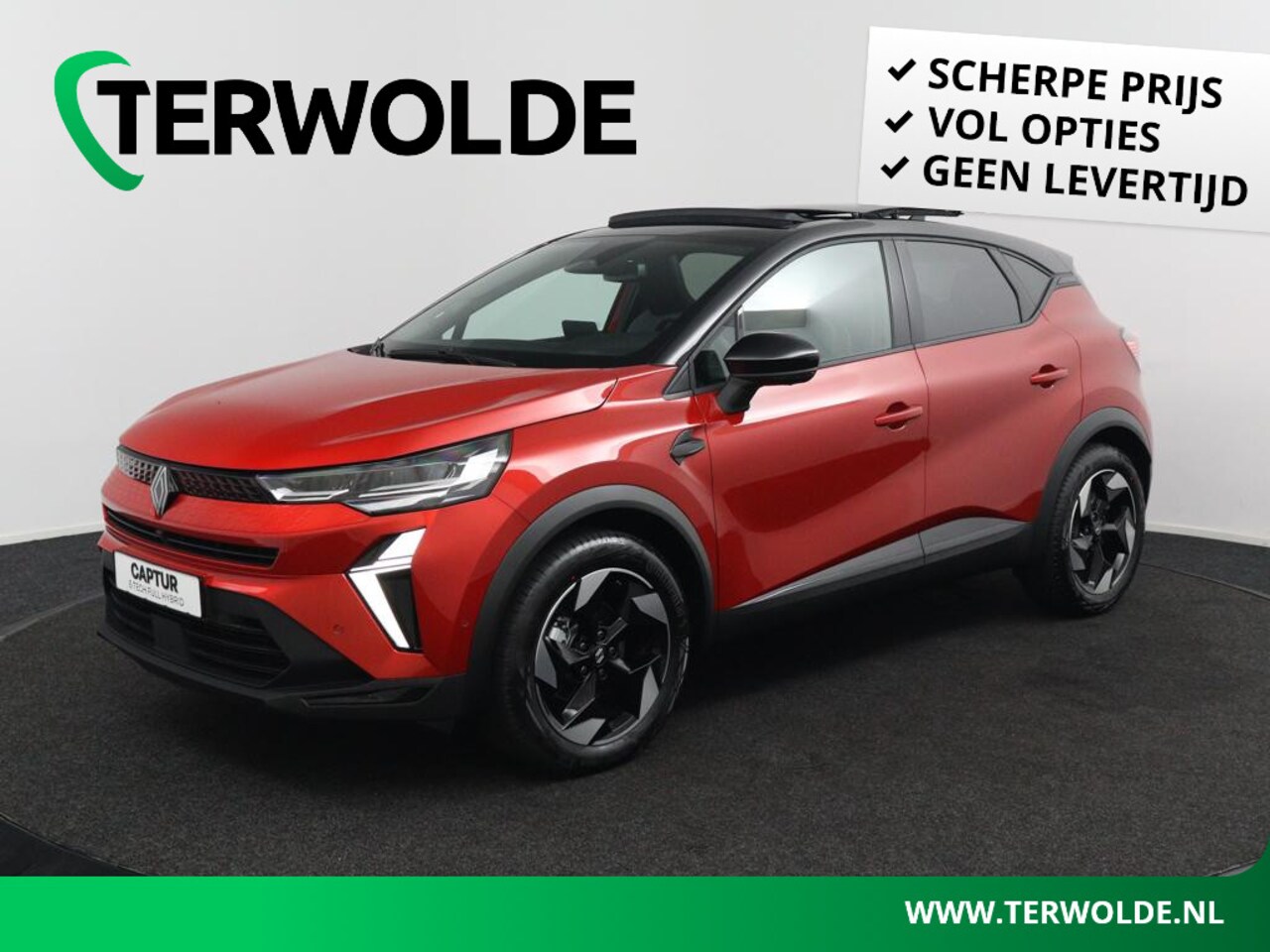 Renault Captur - techno E-Tech full hybrid 145 | Panoramadak | Harman & Kardon | Adaptive Cruise Control | - AutoWereld.nl