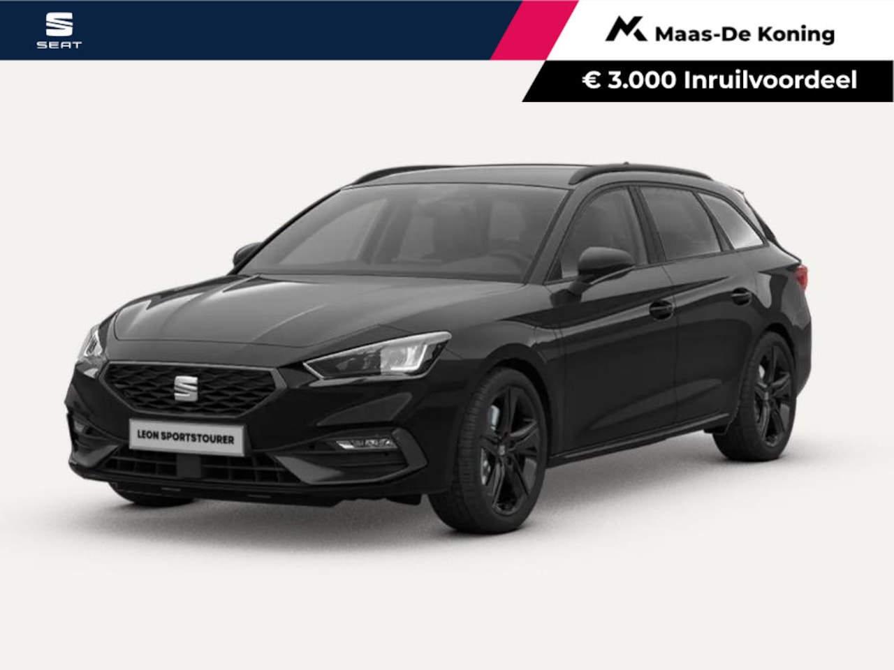 SEAT Leon Sportstourer - 1.5 TSI e-Hybrid FR Business 204 PK l Black Pack l Technology Pack | 3000,- inruilpremie!! - AutoWereld.nl