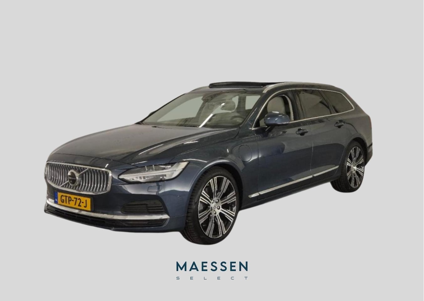 Volvo V90 - 2.0 T8 Plug-in hybrid AWD Ultimate Bright Trekhaak - Panorama - Massage - Luchtvering - Ha - AutoWereld.nl