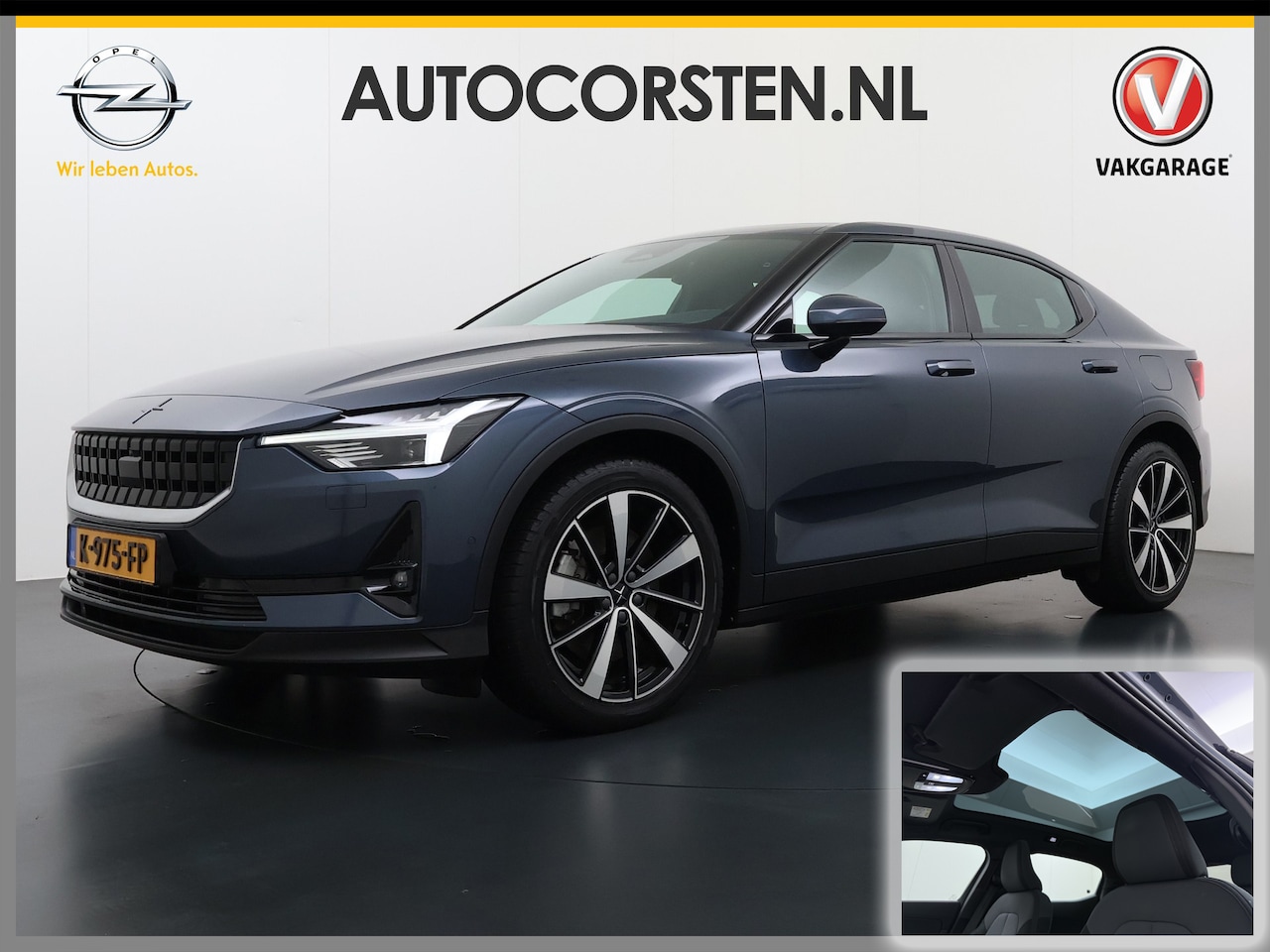 Polestar 2 - 408PK AWD Long Range Dual Motor 78kWh SOH 93% Trekhaak Adap.Cruise HarmanKardon®-Audio Pan - AutoWereld.nl
