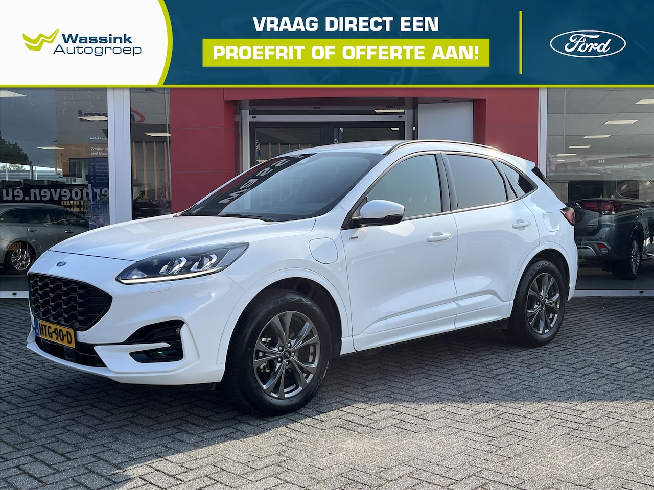 Ford Kuga - 2.5 PHEV e-CVT 225pk ST-Line X | Navigatie | Stoel erwarming voor en achter | voorruitverw - AutoWereld.nl