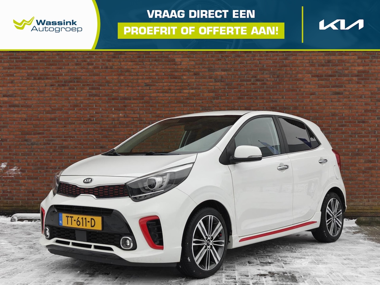 Kia Picanto - 1.0 T-GDi 100pk 5-zits GT-Line | Climate Control | Navigatie | Stoelverwarming | Camera Ac - AutoWereld.nl