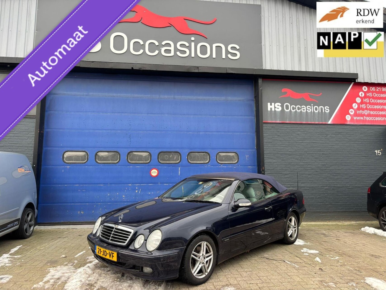 Mercedes-Benz CLK-klasse Cabrio - 200 K. Elegance Leder - AutoWereld.nl