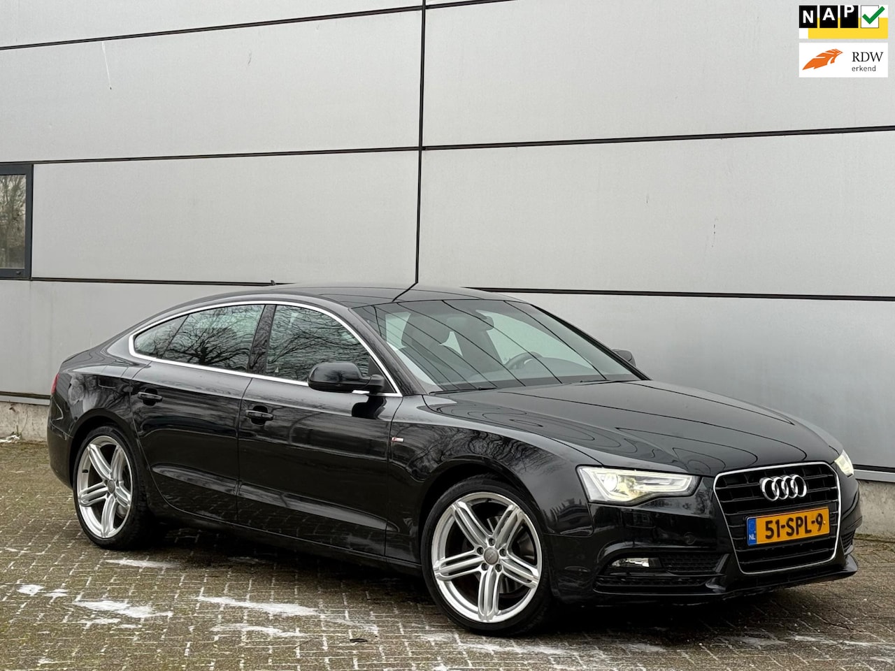 Audi A5 Sportback - 1.8 TFSI S-Line |1e Eignr |Stoelverw |Half Leder |Xenon |Led |Cruise |Nap |Boekjes - AutoWereld.nl