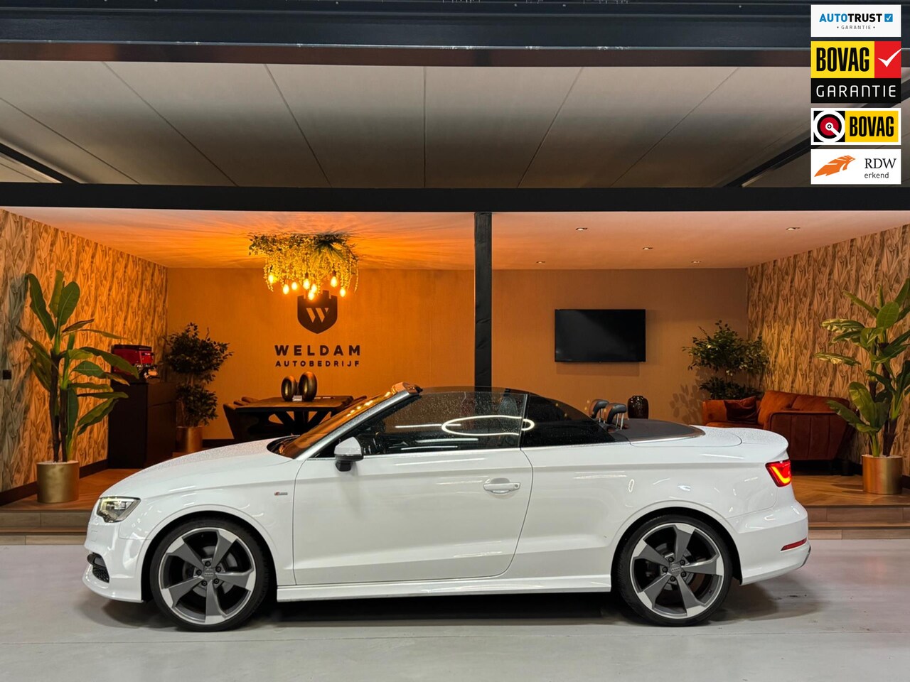 Audi A3 Cabriolet - 1.4 TFSI CoD Ambition Sport Edition NAP Garantie NekVW StoelVW Leder Cruise Navi Clima Led - AutoWereld.nl