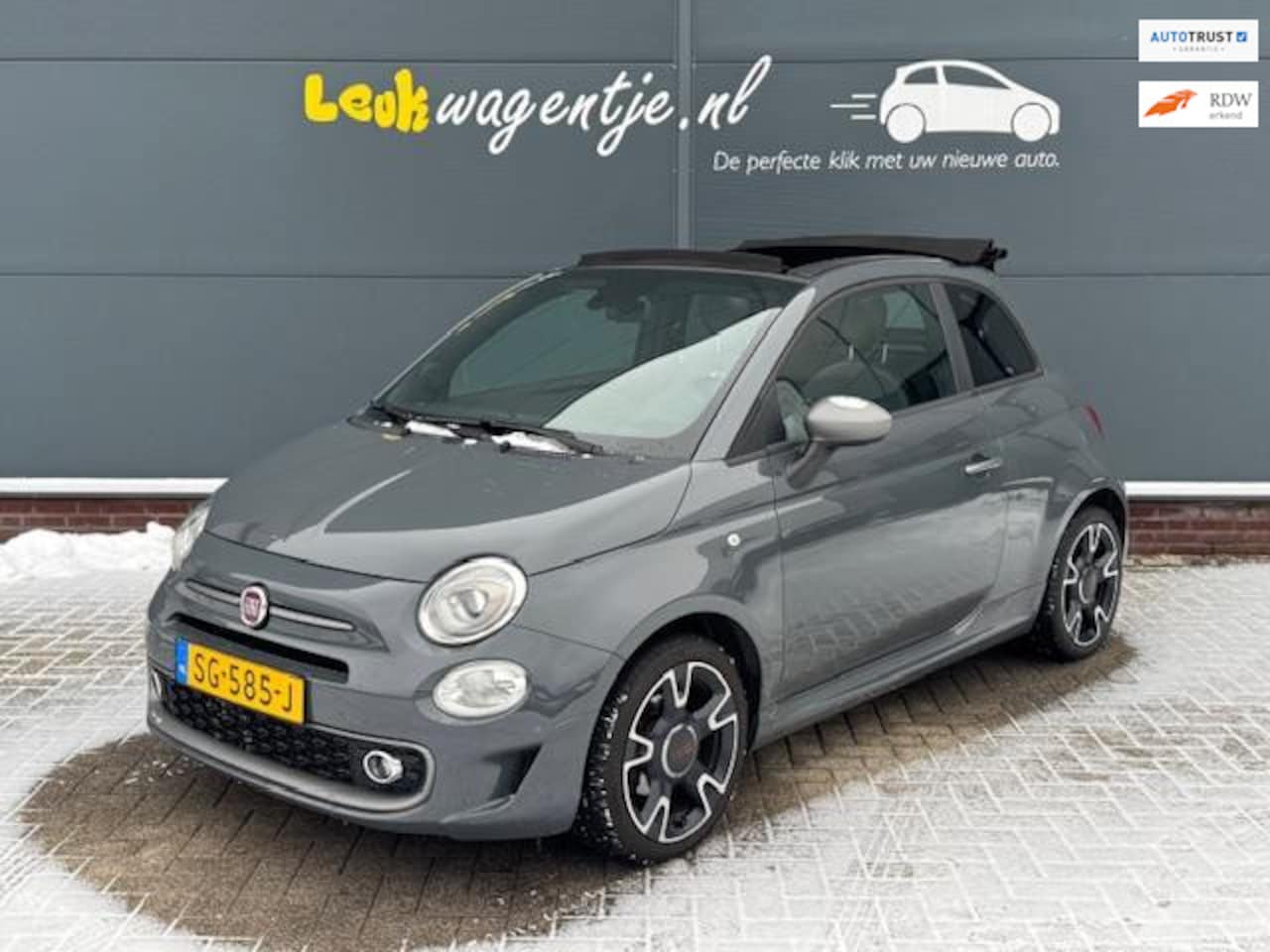 Fiat 500 C - 0.9 TwinAir Turbo Sport Cabrio *carplay *cruise - AutoWereld.nl