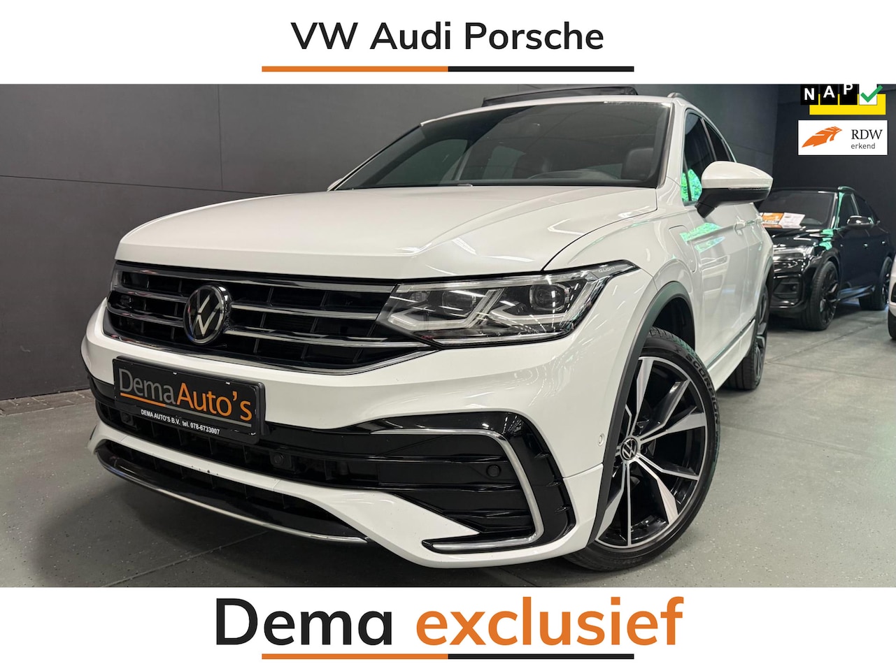 Volkswagen Tiguan - 1.4 TSI eHybrid 2XR-LINE PANO/NAVI/V-COCKPIT/DAB/CARPLAY/H-UP/CAM/// - AutoWereld.nl